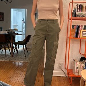 green cargo pants